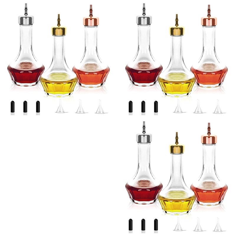 Bitters Bottle Set - Conjunto de 9 frascos para bitters,